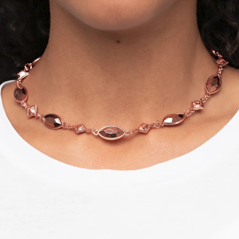 Paparazzi Jewelry - Prismatic Reinforcements - Copper Necklace - Vintage